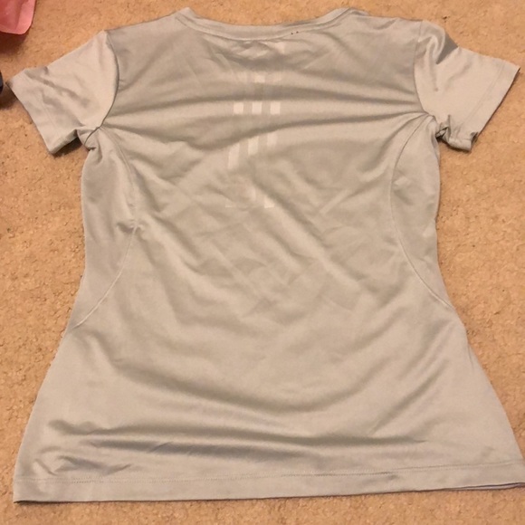 Adidas Grey Workout Shirt - Picture 2 of 5